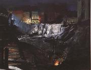 George Bellows Excavation at Night (mk43) Spain oil painting artist